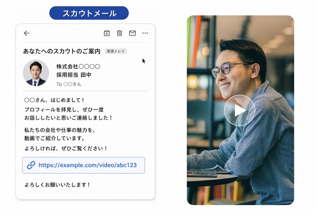 メールで動画訴求でのmoovy studio活用イメージ 1